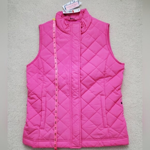 NWT Vineyard Vines Quilted Mountain Weekend Vest in Fuschia Pink szXS - Picture 7 of 16